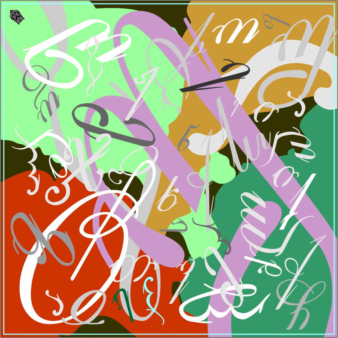 შარფი - ფერადი ანბანი